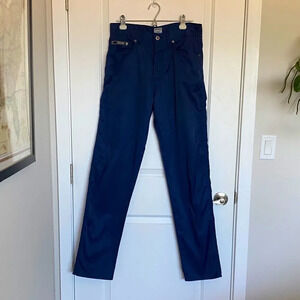 Vintage Love Moschino Blue Silky Wide Leg Full Length Pants